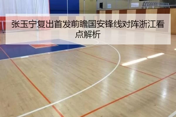 张玉宁复出首发前瞻国安锋线对阵浙江看点解析